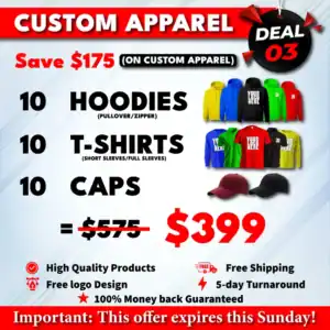 Deal 3 - Custom Apparel